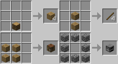 Minecraft receitas