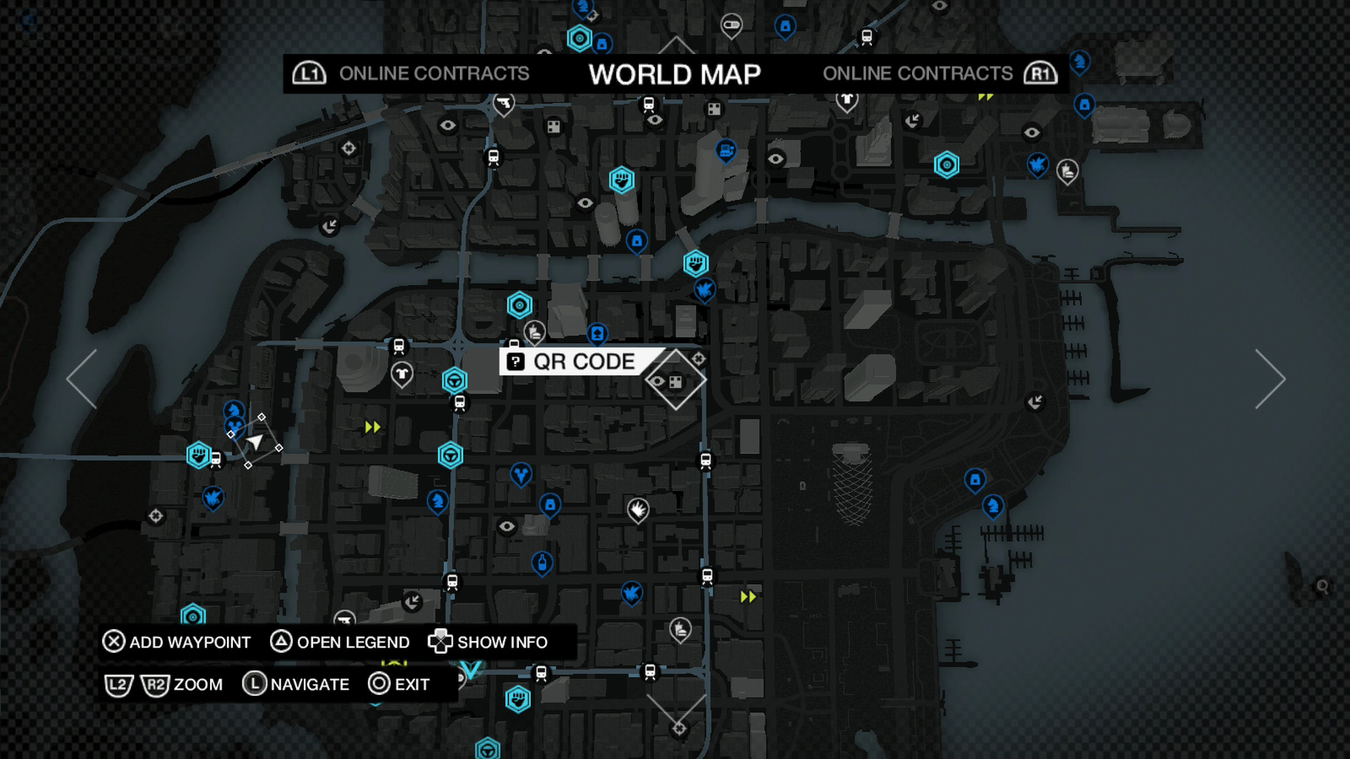 Watch Dogs - Mapa Localização QR Code