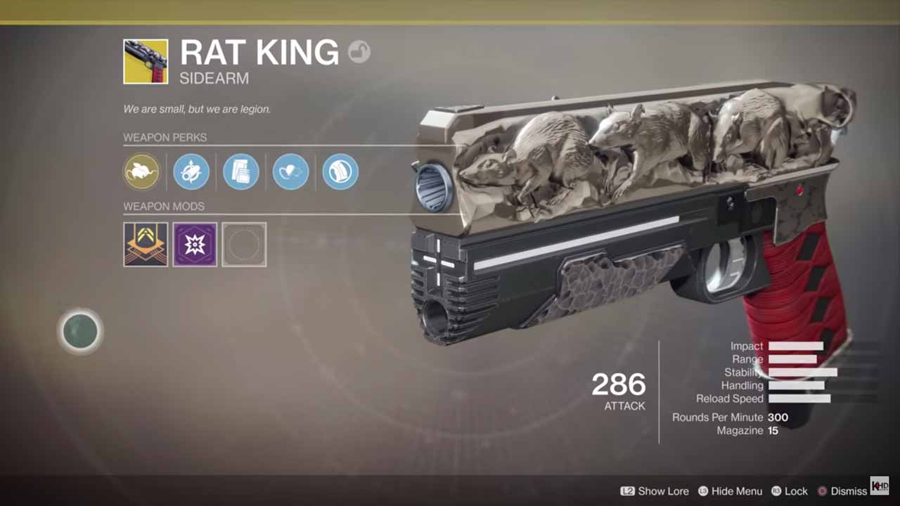 destiny 2 exórica rei dos ratos / rat king