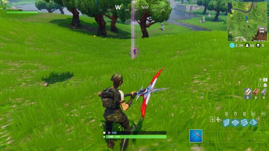 Fortnite Battle Royale visitar centros de diferentes círculos de tempestades