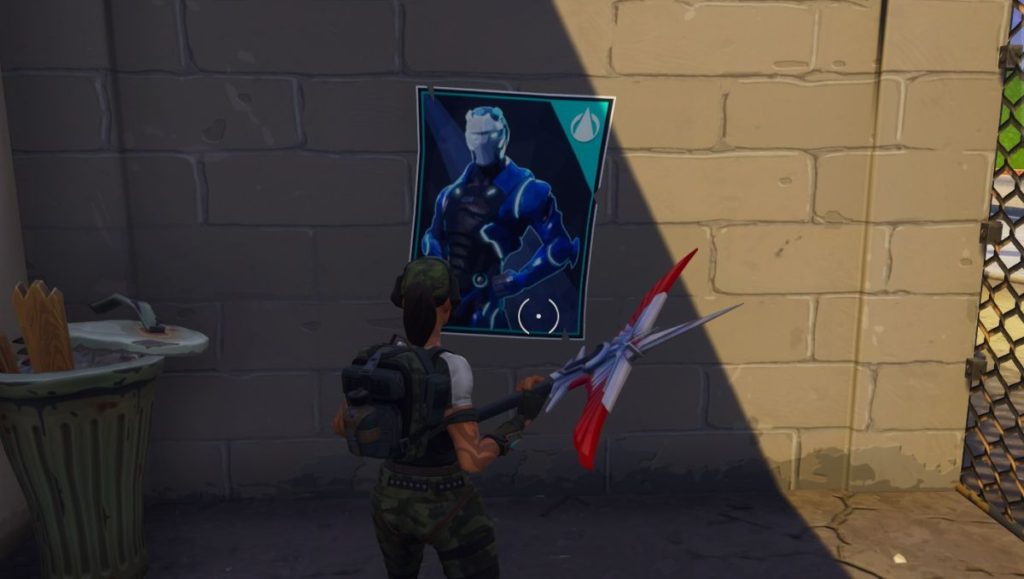 fortnite encontrar cartazes do omega e carboneto