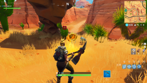 fortnite battle royale Vasculhar entre um Oásis, um Arco de Pedra, e Dinossauros