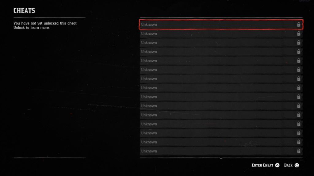 red dead redemption 2 codigos cheats