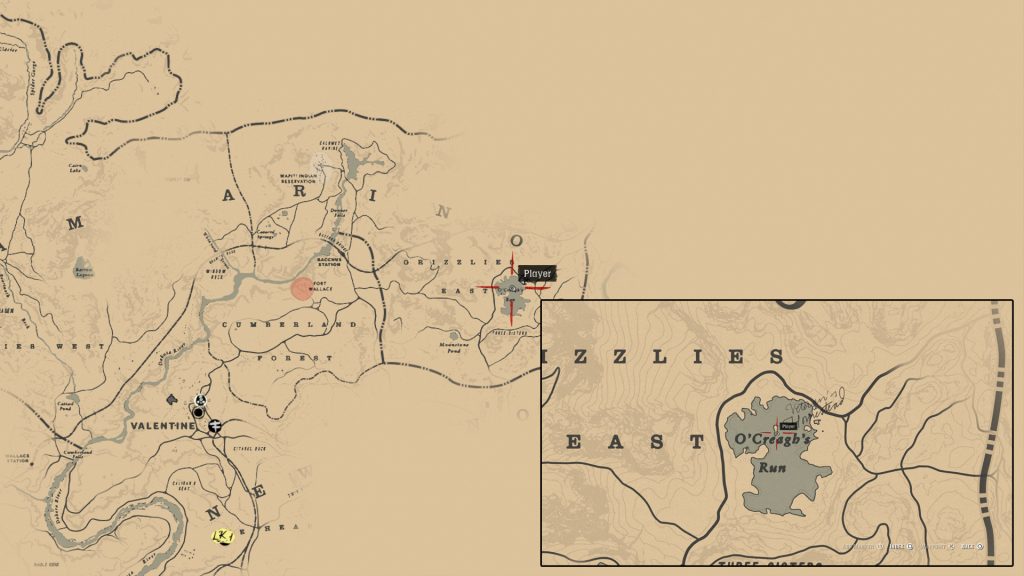Jack Hall Gang Treasure Map Location Red Dead Redemption 2
