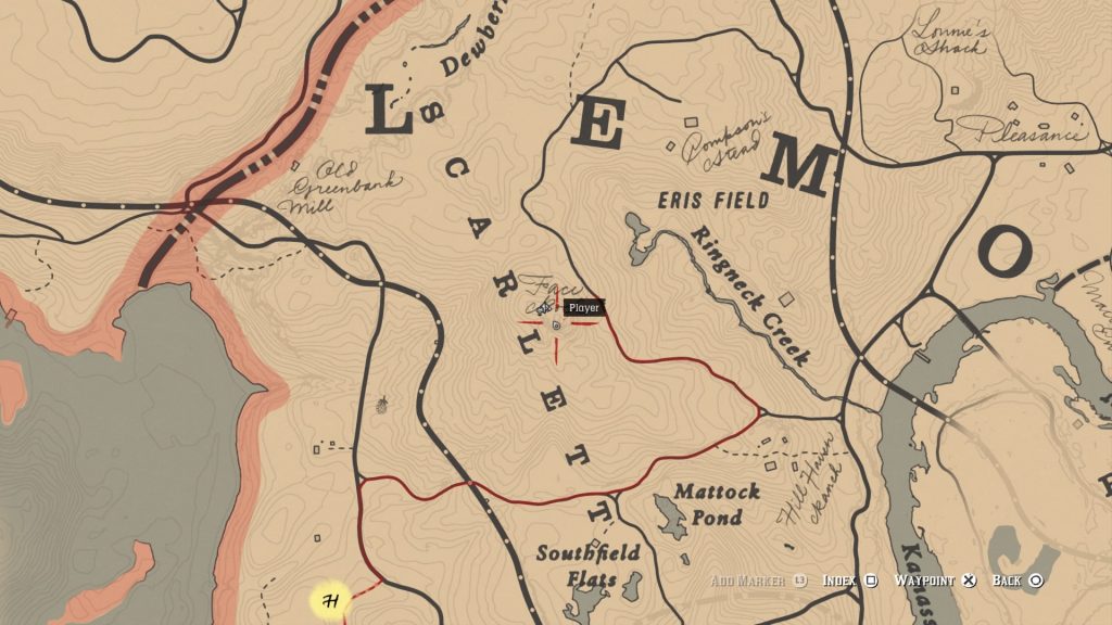 Poisonous Trail Treasure Map Location in Red Dead Redemption 2