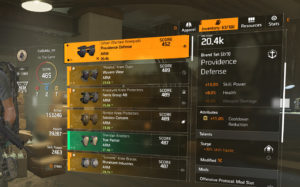the division 2 atributos dos equipamentos