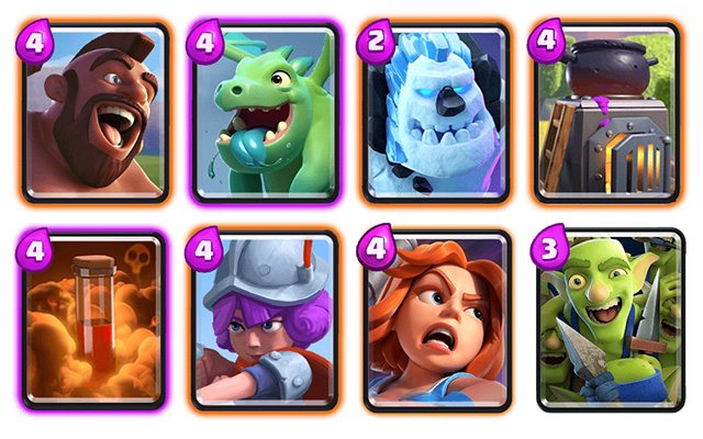 clash royale deck corredor