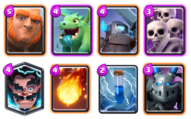 clash royale deck gigante