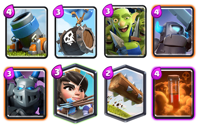 clash royale deck morteiro