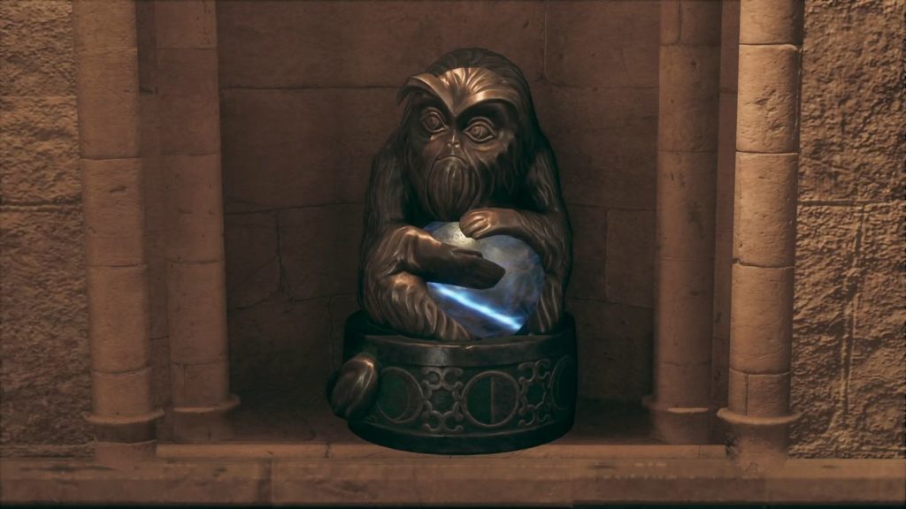 Estátuas de Seminviso Hogwarts Legacy
